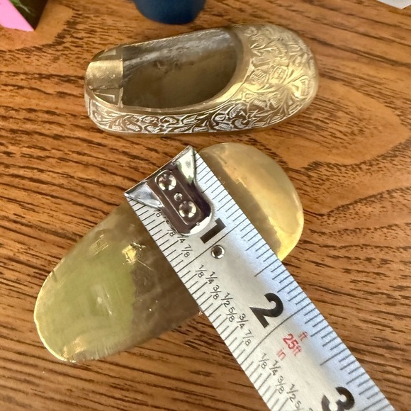 Two Vintage Brass Shoe Slippers Ashtray Or Incense Holder Made In India - Picture 7 of 7